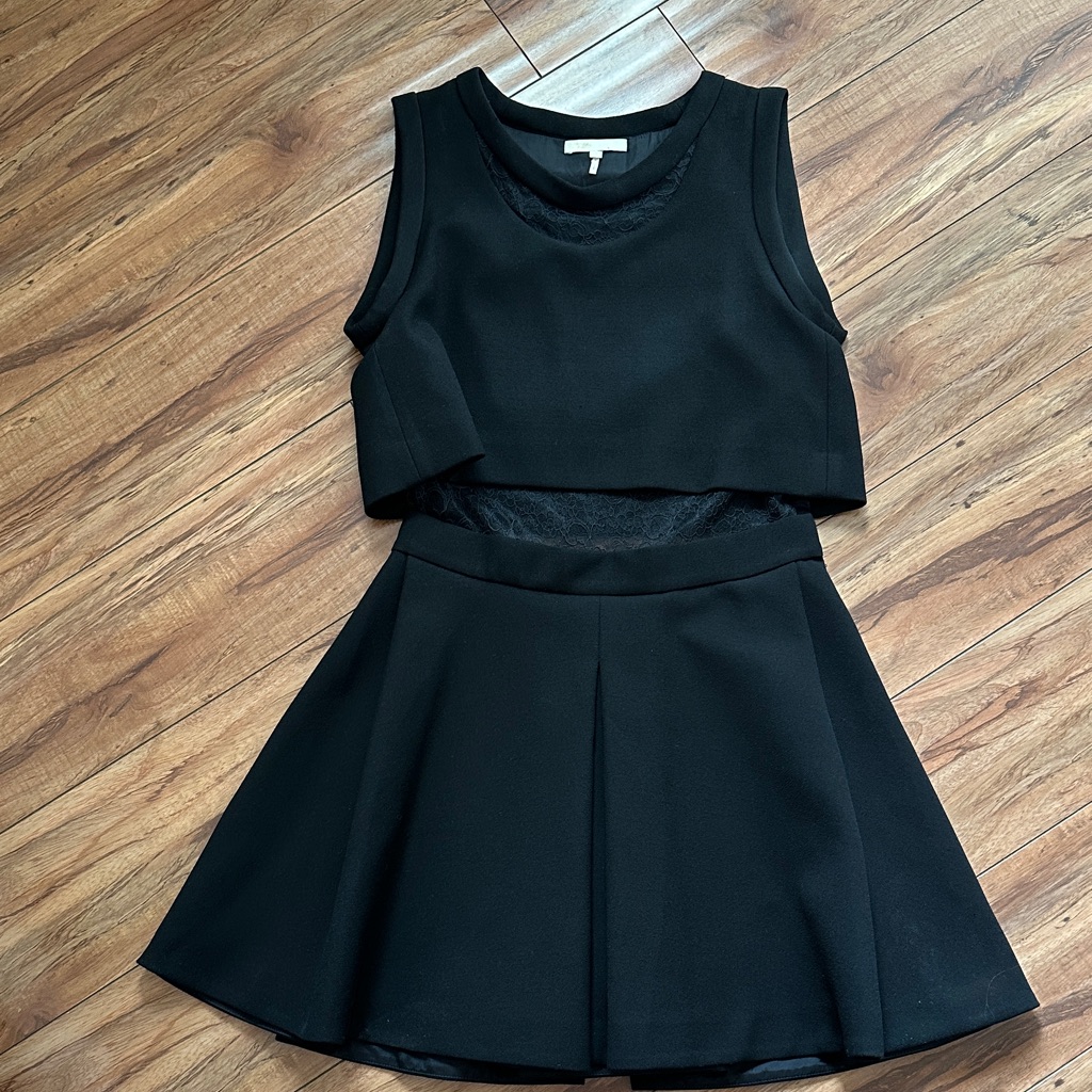 Maje Black Sleeveless Kids Dress